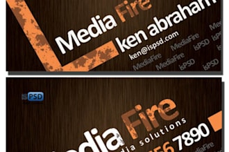 design and make a modern bussines card