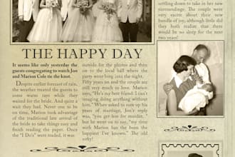 create an old looking newspaper image with your special memories