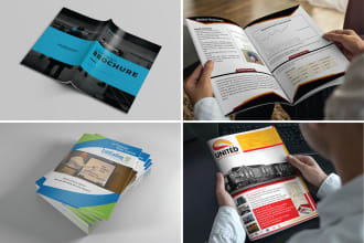 design creative flyers, brochure, catalog, booklet, magazine