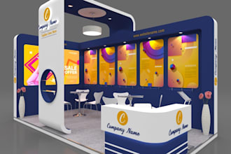 do exhibition booth, 3d stand, custom and modular