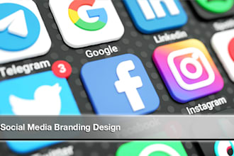 do social media logo,  banner, header, website design
