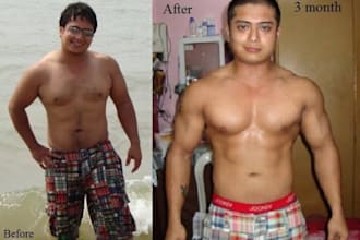 give my Before and After Workout Transformation Photos