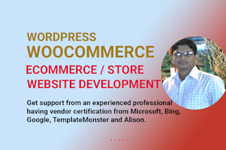 develop wordpress woocommerce online shop