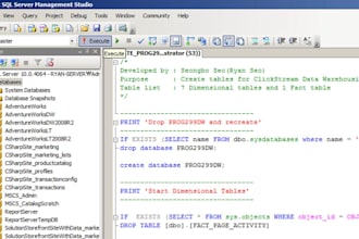 create microsoft sql databases and queries