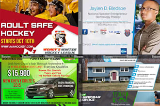 design amazing web banner, header