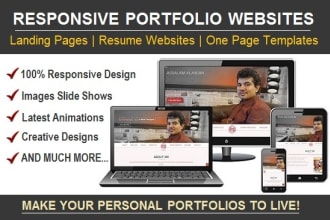 make an awesome personal portfolio or resume website for you