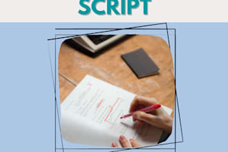 write the script of your story or promotion