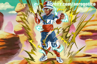 draw you in dragon ball anime manga style