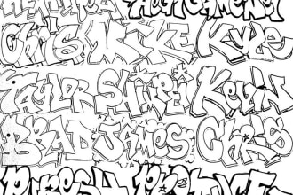 draw your name in fresh original graffiti letters