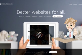 make professional squarespace website and edit content