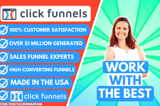 design a clickfunnels landing page or sales funnel