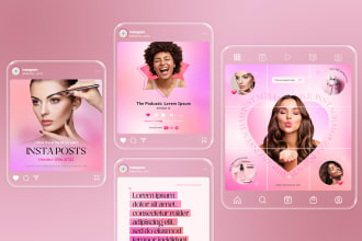 design an attractive set of instagram posts or templates