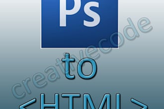 convert your PSD/Png to w3c valid Html and Css