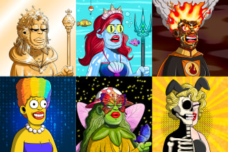 design 1 unique character for your nft art collection