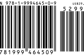 create up to three barcodes for your book