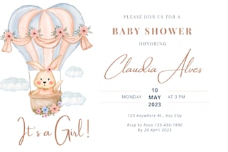 design professional  baby shower invitations for your event