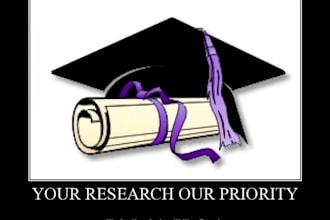 do your research , assignments or homework in a record time  for you