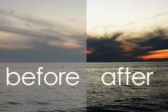 apply 10 Photoshop effects to your photo and send you back your 10 photos
