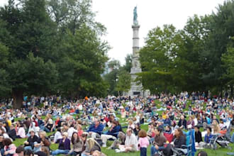 personally hand out 50 flyers in the boston commons