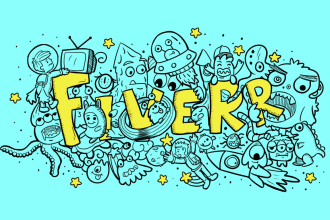 do an extraordinary doodle for you using procreate