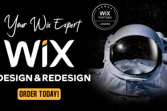do professional wix website design or wix redesign