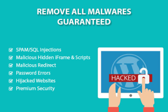 remove virus, malicious code or malware from your wordpress