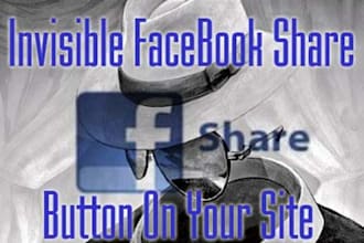 give you invisible facebook share button