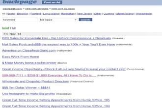post 60 ads on backpage within 12 hours or less
