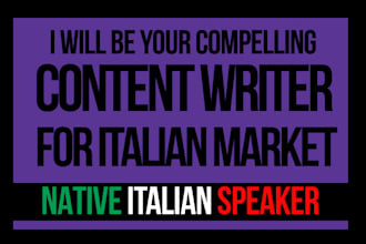 be your perfect italian content writer