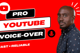 record an engaging, human, male youtube voice over