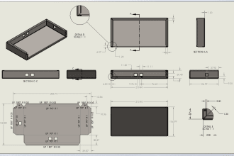 design sheet metal parts in solidworks and make production drawing