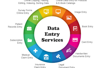 do data mining and web search and enter data to spreadsheet