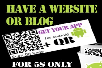 make your website into an ANDROID App and give you the app file or a Qr codefile