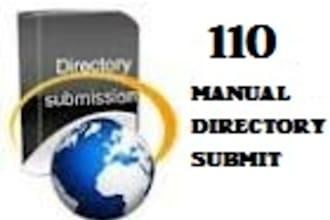 manually do 110 Successful Directory Submissions and Provide Report