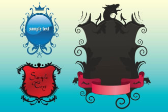 design Creative Coat of arms logo with new concept in 1 day