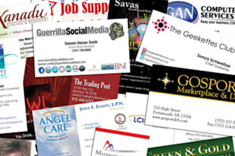 design a custom business card OR a letterhead for you or your business