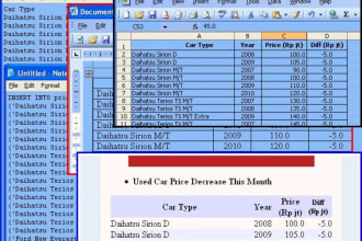 convert data from various format to excel format