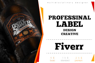create a professional label design