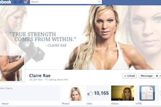 design KILLER timeline cover for your facebook fanpage for personal / company branding