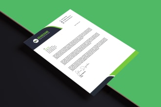 design a word format editable letterhead