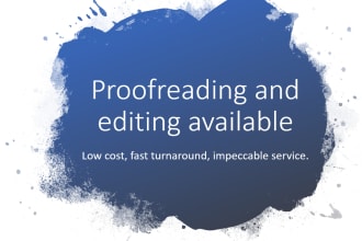 proofread any documents or dissertations rapidly