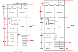 draw 2d and 3d autocad architectural drawing