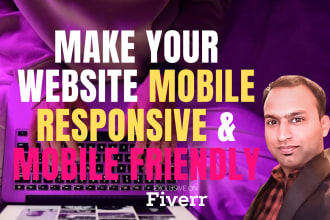 make your website responsive and mobile friendly