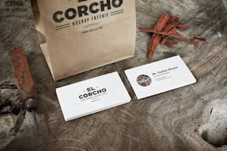 do 5 realistic mockups of your business card