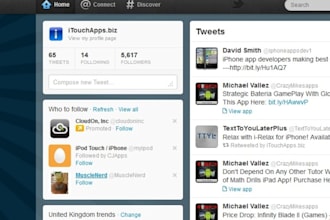 tweet about your iPhone or iPad app to my 3000+ Twitter followers