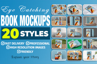 create impressive 3d book mockups