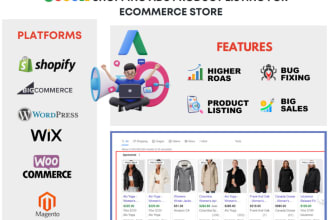 setup google ads pmax, shopping ads, merchant center for your ecommerce store