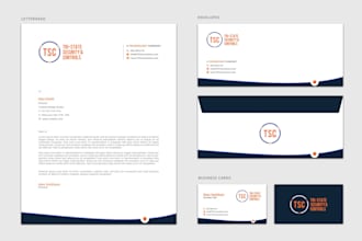 design luxury modern stationery items letterhead invoice envelope brochure flyer