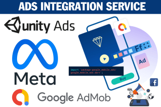 integrate admob and third party ads in unity and xcode games