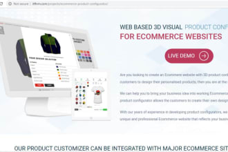 create custom 3d product configurators for ecommerce site